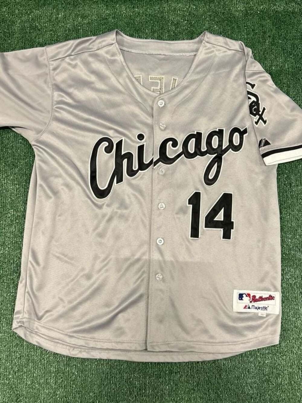 Paul Konerko Chicago White Sox #14 Majestic Authentic Road Grey Jersey Size 50